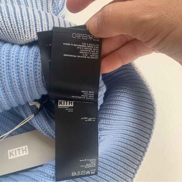 Kith Garment Dyed Meyer Large Knit Crewneck in Woven Colorway 2023 Deadstock NWT - Picture 11 of 13